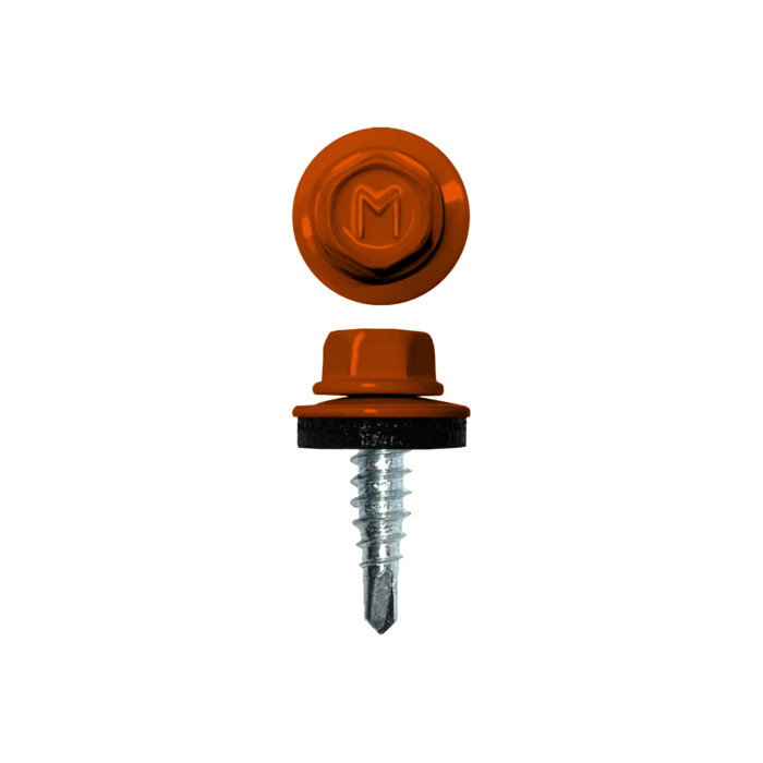 Саморез по металлу Daxmer 4,8х19 (250шт) сверло №2 RAL 2004