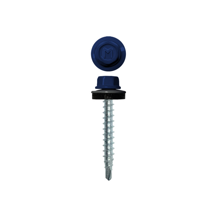 Саморез кровельный Daxmer 4,8х29 RAL 5002 (250) сверло №1