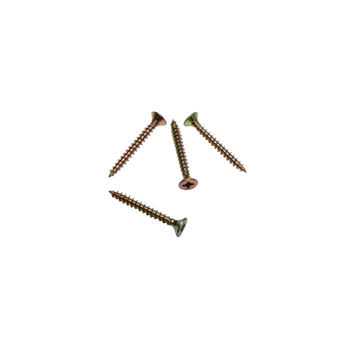 Саморез для крепления крюков водостока (Pz 5,0х40) желтый цинк, шлиц Pz2, (400шт) (короб)